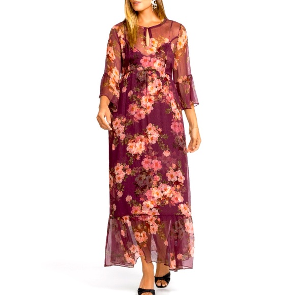 JOHNNY WAS Winona Silk Maxi Dress - Picture 7 of 15